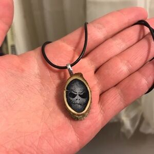 Spooky skeleton necklace